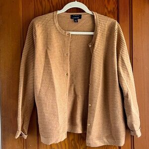 Vintage Lands End ribbed cardigan